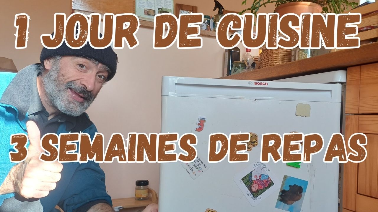 Je ne cuisine plus tous les jours, mais 1 fois pour 3 semaines (et en plus je mange mieux)