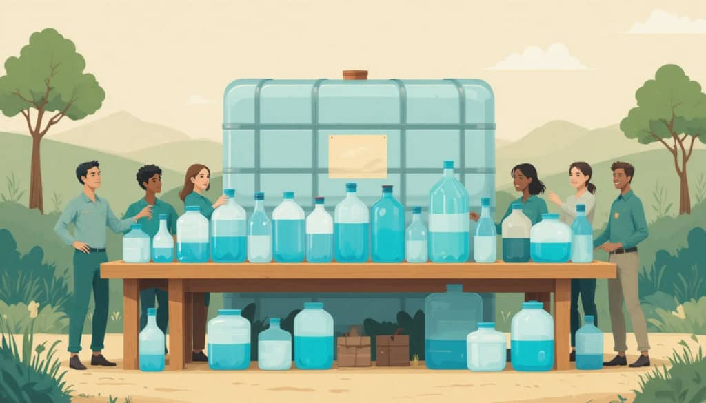 Stock eau potable