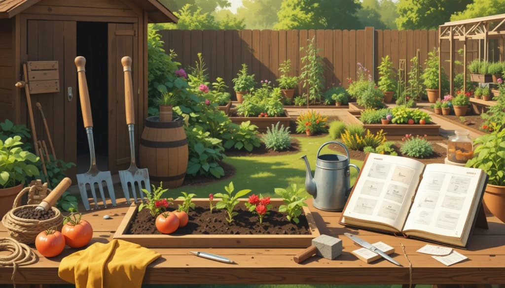 outils potager débutant