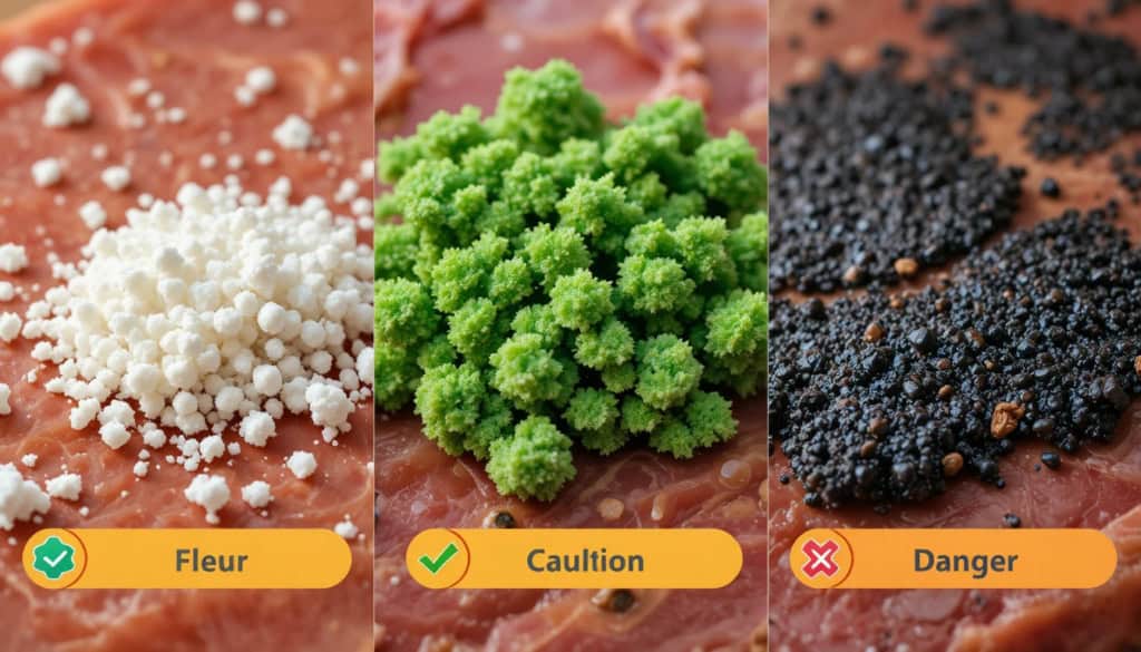 Moisissure sur viande séchée