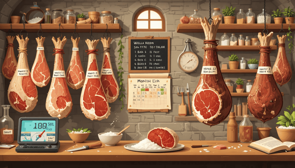 conservation au sel de la viande