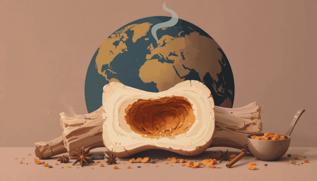 bouillon d'os du monde