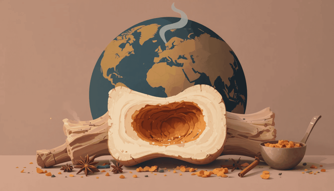 bouillon d'os du monde