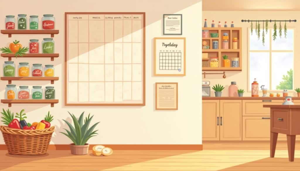 Organisation familiale résiliente : planification saisonnière, gestion des stocks et routines du quotidien